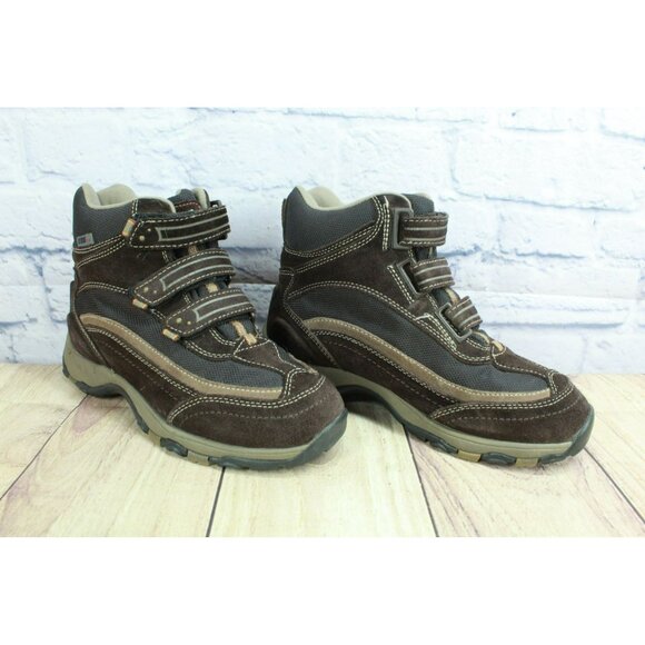 LL Bean Size 9 M Brown Suede Hook & Loop Waterproof Trail Hiking Boots 05455 - Picture 3 of 9